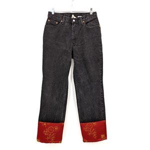 Urban Renewal Vintage Levi's 512 Red Kimono Cuffs High Rise